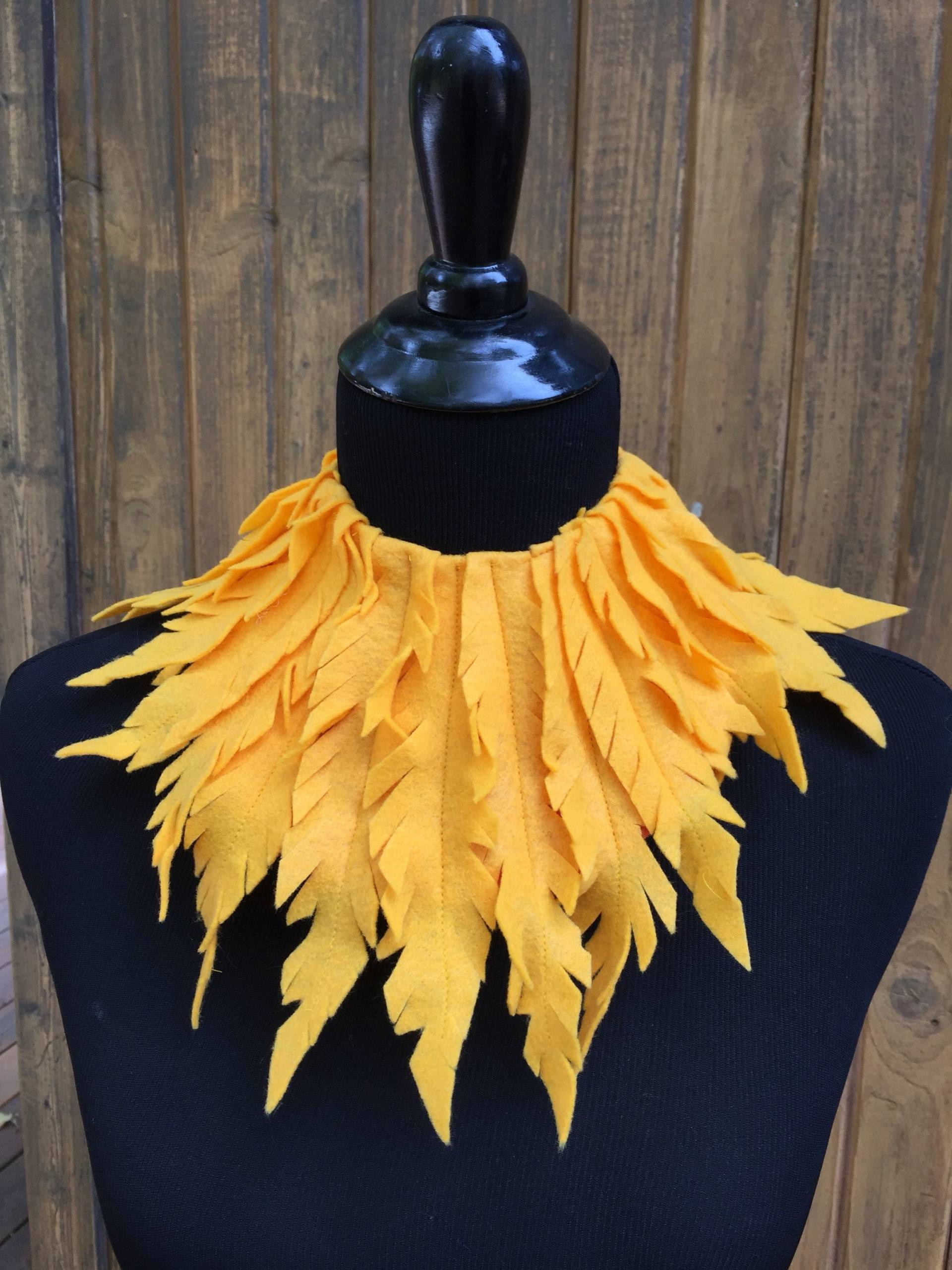 Filz Feder Vogel Kragen von NaturallyCraftyShop