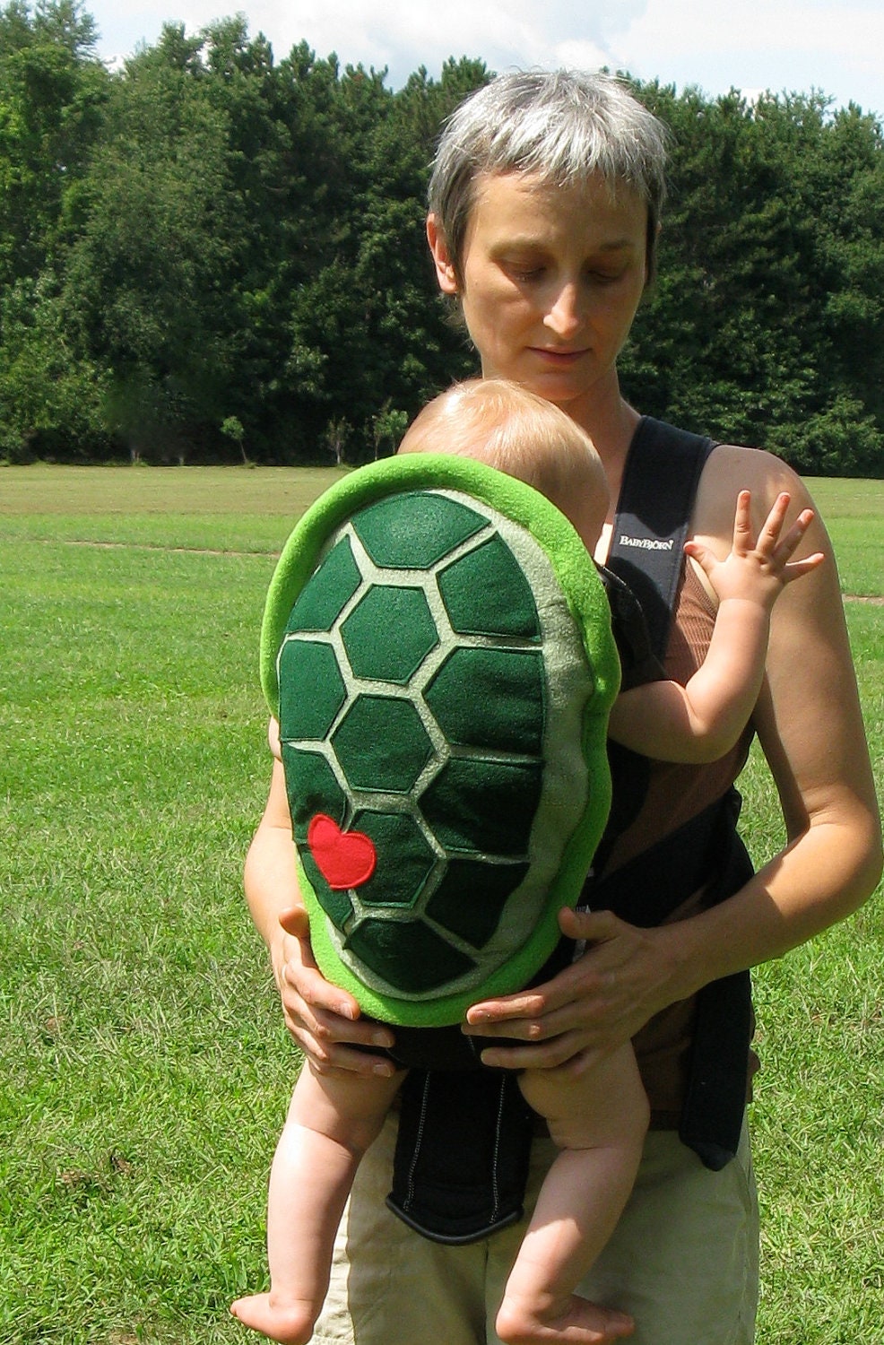 Schildkrötenpanzer Mit Herz Babytrage Accessoire Björn Bezug Großer Aufbewahrungstasche von NaturallyCraftyShop