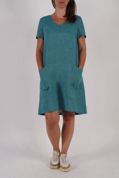 Naturalmente by Schweikardt Leinen Kleid mit Ärmeln 825297-9028 von Naturalmente by Schweikardt