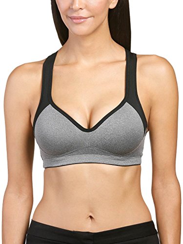 Naturana Damen 5349 Sport-BH, Grau-schwarz, 85B von Naturana