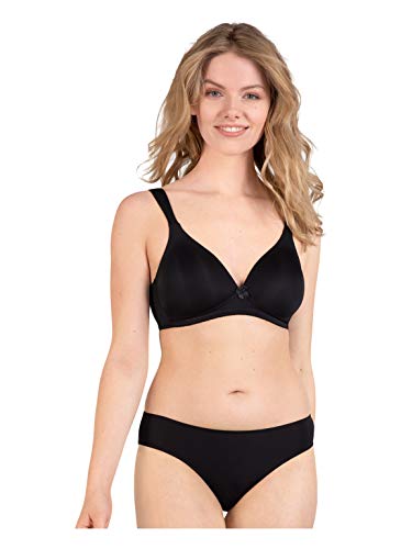 Naturana - Basic - Schalen-BH ohne Bügel (85A Schwarz) von Naturana