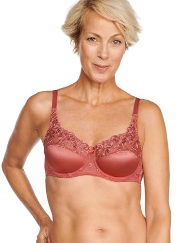 Naturana® Hochwertiger Damen BH mit Bügel [Cup B-E] BH sehr guter Halt bei schönem Dekolleté I BH Damen mit Bügel I Bügel BH 90 Sun Kissed E von Naturana