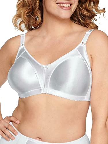 Naturana® Minimizer BH ohne Bügel [Cup B-G] I Maximaler Halt Dank durchdachter Schnittführung & Breiten Trägern I Eleganter BH Minimizer für eine optisch kleinere Cupgröße 75 Weiss G von Naturana