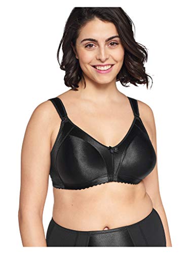 Naturana 95027 Minimizer mit Entlastungsträgern 75-100, B - E Cup weiß schwarz Farbe Schwarz, Größe 80D von Naturana