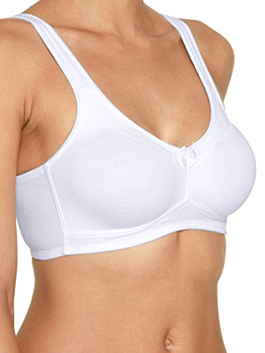 Naturana Damen Moulded Soft Cup Bra Geformter BH, White, 34B von Naturana