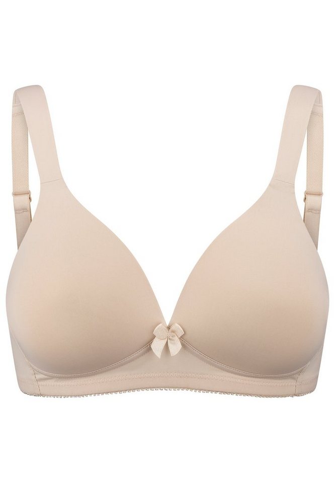 Naturana Bügelloser BH Basic (1-tlg) Schalen-BH ohne Bügel - Nahtlose Cups, Gepolsterte Entlastungsträger von Naturana