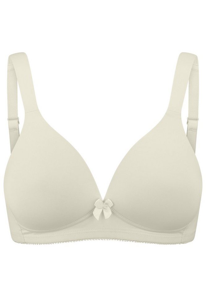 Naturana Bügelloser BH Basic (1-tlg) Schalen-BH ohne Bügel - Nahtlose Cups, Gepolsterte Entlastungsträger von Naturana