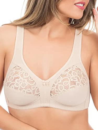 Naturana Damen 5046 Bügelloser BH, Beige (Light Beige), 90E von Naturana