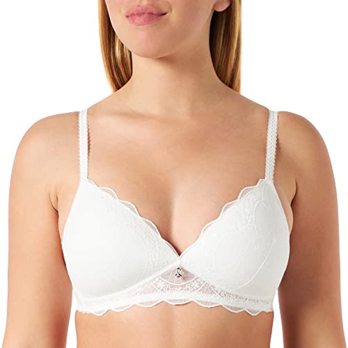 Naturana Damen 5194 Gepolsterter BH, elfenbeinfarben, 65C von Naturana