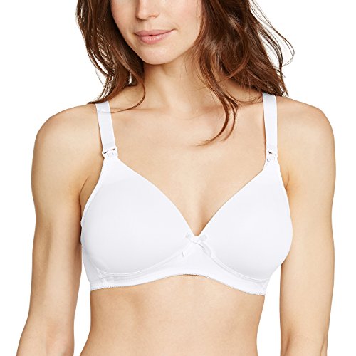 Naturana Damen Bügelloser Schwangerschafts-BH Nursing Bra, Weiß (White 300), 70B (Herstellergröße: 85B) von Naturana