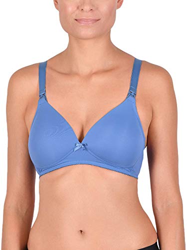 Naturana Damen Bügelloser Schwangerschafts-BH Nursing Bra,Denim,70G von Naturana