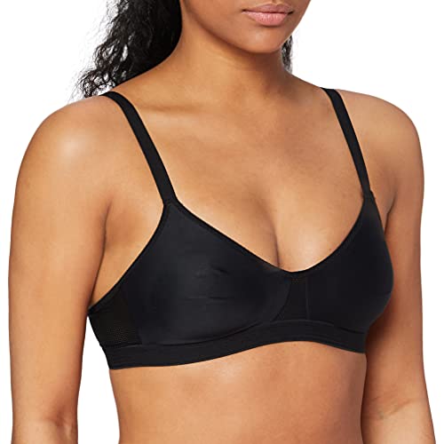Naturana Damen Gepolstert Sport-BH Jade - Soutien-gorge de sport sans armatures, Gr. 80B (Herstellergröße: 95B), Schwarz von Naturana