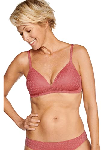 Naturana Damen Padded Soft Cup Bra Gepolsterter BH, Red, 38B von Naturana