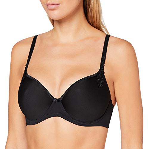 Naturana Damen Padded Spacer Bra 7152 Gepolsterter BH, Black, 36D von Naturana