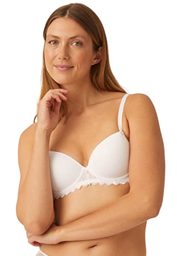 Naturana Damen Padded Underwired Bra 7671 Gepolsterter BH, White, 65F von Naturana