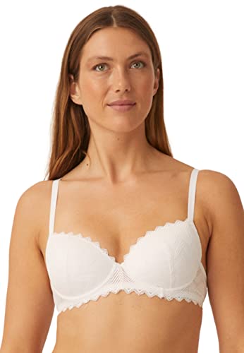 Naturana Damen Padded Underwired Bra 7672 Gepolsterter BH, White, 70F von Naturana