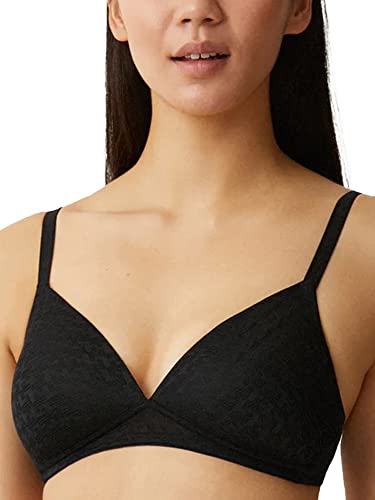 Naturana Damen weichen Körbchen Gepolsterter BH, Blickdicht, Schwarz, 75C von Naturana