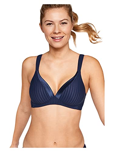 Naturana Streifen Soft-BH mit Schale - 5247 85 Navy D von Naturana