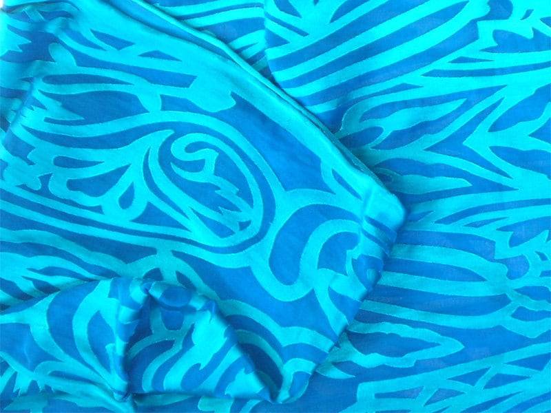 Hand-Gefärbt Devore Satin Schals von NaturasArtClothes