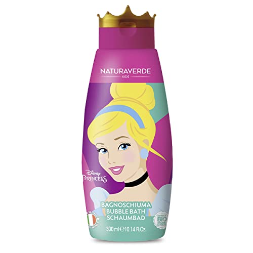 Naturaverde | Kids - Disney Princess - Duschgel für Kinder mit Aschenputtel, Körperpflege, Babypflegeprodukte, Schaumbad mit Bio-Haferextrakt, 300 ml von Naturaverde