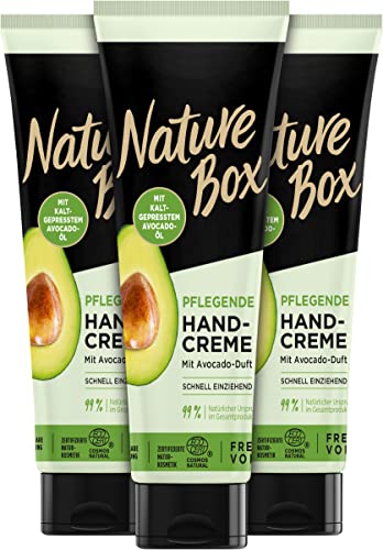 Nature Box Pflegende Handcreme, 3er Pack (3 x 75 g) von Nature Box