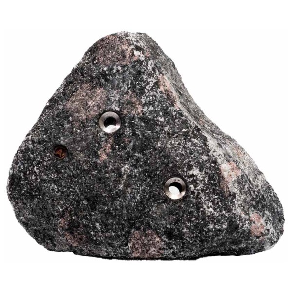 Nature Climbing - Raw Granite Screw On - Klettergriffe Gr 4-Pack grau/schwarz von Nature Climbing