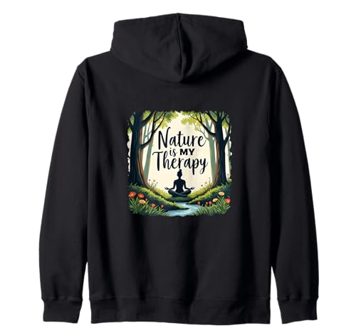 DIE NATUR IST MEINE THERAPIE - Magischer Wald - Damen Kapuzenjacke DIE NATUR IST MEINE THERAPIE - Magischer Wald - Damen Kapuzenjacke von Nature Lovers