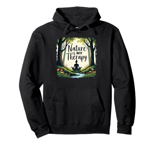 DIE NATUR IST MEINE THERAPIE - Magischer Wald - Damen Pullover Hoodie von Nature Lovers