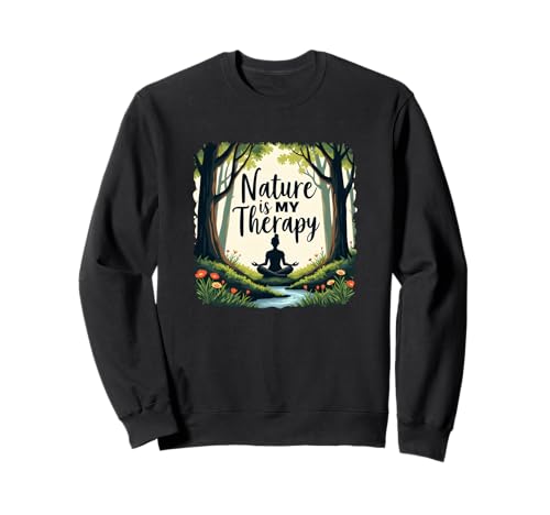 DIE NATUR IST MEINE THERAPIE - Magischer Wald - Damen Sweatshirt von Nature Lovers