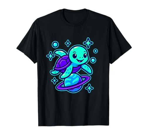 Cerulean Space Turtle für Kinder, Jugendliche, Lernende, Schulkinder T-Shirt Cerulean Space Turtle für Kinder, Jugendliche, Lernende, Schulkinder T-Shirt von Nature Science Kids Junior Explorers Young Scholar