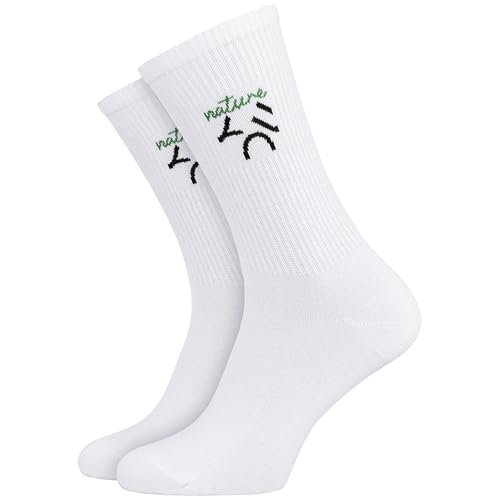Nature You - Tennissocken in weiß 5 Paar Größe 43-46 Unisex Herren Damen von Nature You