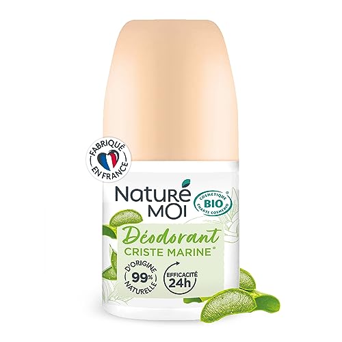 Naturé Moi Deodorant Roll-on – 24 Stunden Wirksamkeit – Deodorant für Damen mit Bio-Aloe Vera und Magnesium – Duft Kriste Marine – 99% natürlicher Ursprung – 50 ml – hergestellt in Frankreich von Naturé moi
