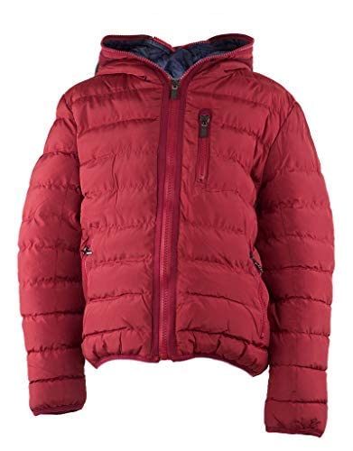 Winterjacke Jacke Schneejacke Skijacke Schnee Jungen Winter Kapuze 10J - 16J (16 Jahre, weinrot) von Nature