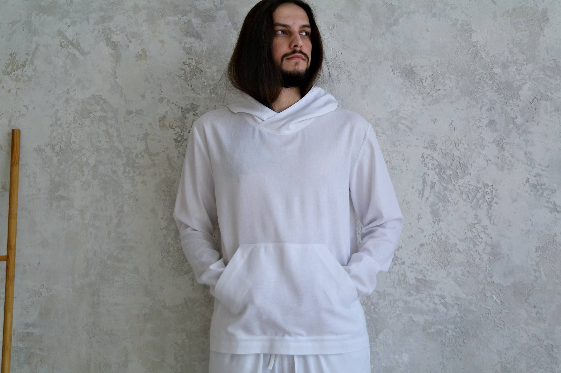 Linen Hoodie Men's, Leinen Sweatshirt, Loungewear, Herrenhemd, Hemd Für Männer, Leinenhemd, Hoodie, Geschenk Ihn, Bio-Flachs von NatureBreezeShop