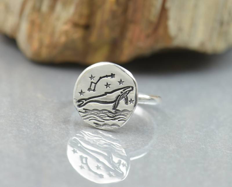 925 Sterling Silber Wal Surf Windsurf Ring.artisan Handmade.rings Für Männer Oder Frauen von NatureJourney