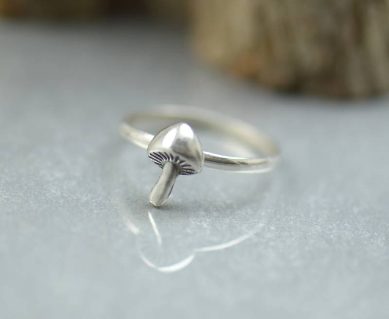 Silber Pilz Ring.artisan Handgemacht.rings Für Männer Oder Frauen.natur Ring, Handgefertigt Spirituell. Funghi Ring von NatureJourney