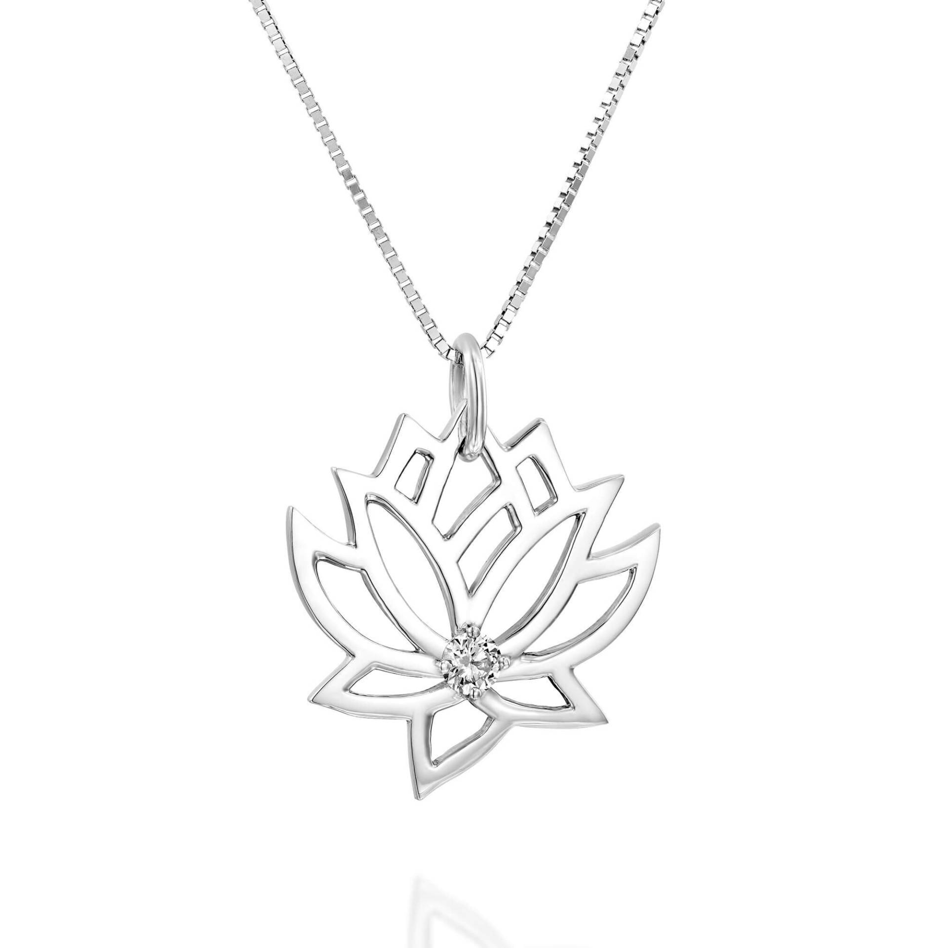 Blumen Diamant Halskette, Gold Anhänger, Blatt Form Jahrestag Anhänger Für Sie von NatureShiny