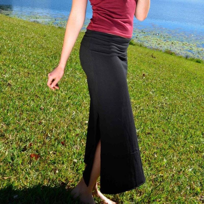 Maxi Doppelrock, Langer Stretch Rock, Jersey Festival Kleidung, Boho Gothic Bauchtanz Rock Maxi Doppelrock, Langer Stretch Rock, Jersey Festival Kleidung, Boho Gothic Bauchtanz Rock von NatureSpiritDesigns