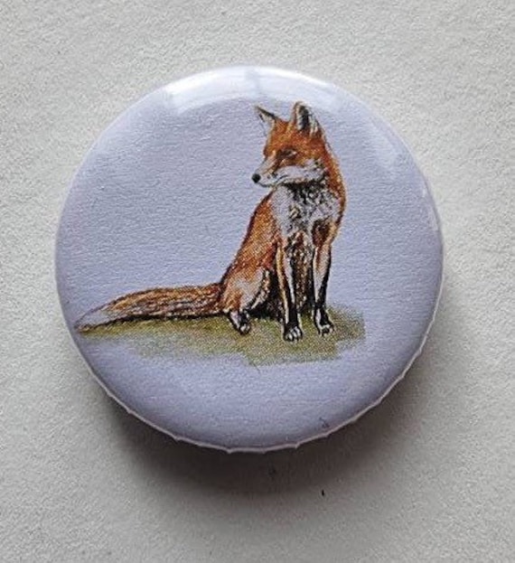 Button Oder Kühlschrankmagnet „Fuchs" von NatureToPin