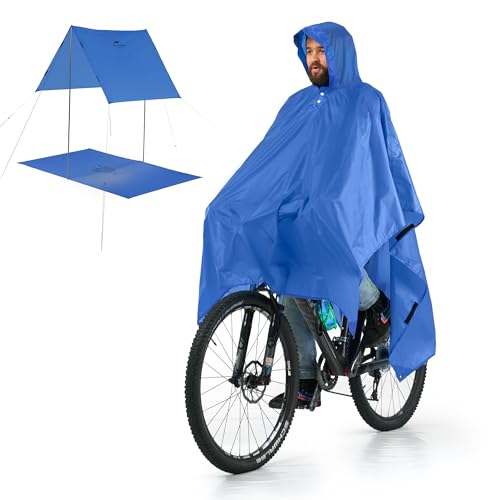 Naturehike 3in1 Multifunktionaler Outdoor Regenjacke Herren für Wandern Camping Regenponcho Damen Radfahren Tarp Wasserdicht Faltbar Leicht für Angeln Und Outdoor-aktivitäten von Naturehike