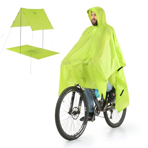 Naturehike 3in1 Multifunktionaler Outdoor Regenjacke Herren für Wandern Camping Regenponcho Damen Radfahren Tarp Wasserdicht Faltbar Leicht für Angeln Und Outdoor-aktivitäten von Naturehike