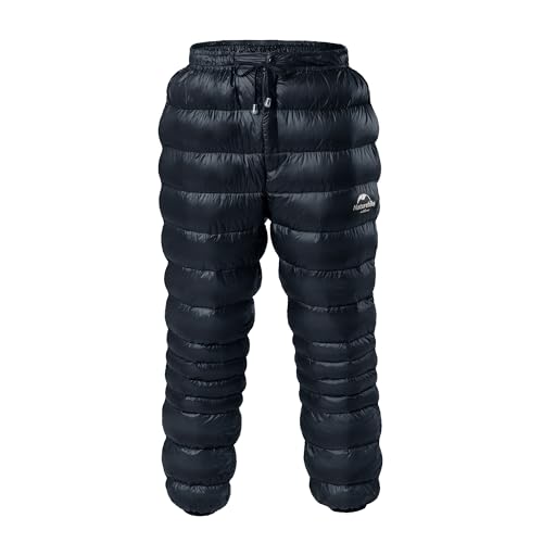 Naturehike Daunenhose Damen,Ultraleicht Skihose Herren Damen,Schneehose für Outdorr,Winter Thermischehose Warm Wasserdicht Gänsedaunenhose für Outdoor,Indoor,Camping von Naturehike