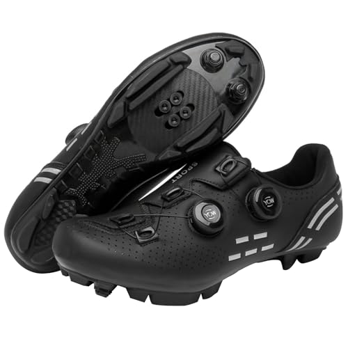 Naturepanda Rennradschuhe Herren,Pedal Reitschuhe,Atmungsaktive Radsportschuhe,Fahrrad Spin MTB Schuhe,SchnellschnüR-System,Hoher Grip,StoßDäMpfend,Bequem Und Flexibel,FüR Radfahren Rennrad von Naturepanda