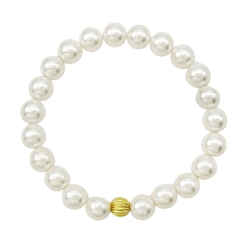 Natürliches Perlenarmband für Damen, weiße Süßwasserperlen, elastisches Armband, Brautjungfer, Brautschmuck, Hochzeitsschmuck, Medium, Legierung, Kein Edelstein Natürliches Perlenarmband für Damen, weiße Süßwasserperlen, elastisches Armband, Brautjungfer, Brautschmuck, Hochzeitsschmuck, Medium, Legierung, Kein Edelstein von Naturepernulo