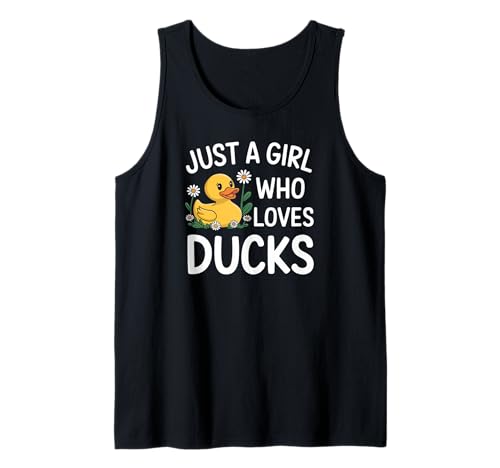 Entenliebendes Mädchen Lustiger Enten Cartoon Humor Tank Top von Naturfreunde Tierliebhaber Niedlich Enten