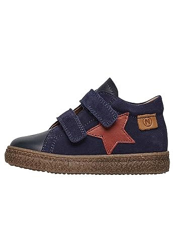 Naturino Albus Star VL-Sneakers aus Leder und Veloursleder, blau 30 von Naturino