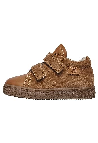 Naturino Albus VL-Sneakers aus Nappa- und Veloursleder, Cognac 32 von Naturino