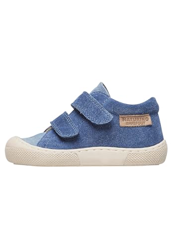 Naturino Amur VL-Lauflernschuhe aus Veloursleder-Blau, Himmlisch 19 von Naturino
