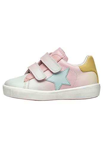 Naturino Annie VL-Sneakers aus Leder mit Stern-Patch, Rosa 21 von Naturino