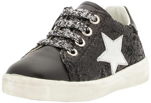 Naturino Annie Zip Krippenschuh, Black Silver, 34 EU von Naturino